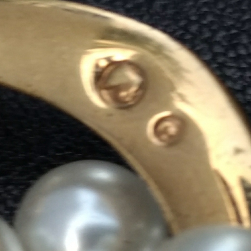 Swarovski Chunky Gold Chain w/Pearls Necklace - Picture 4 of 7